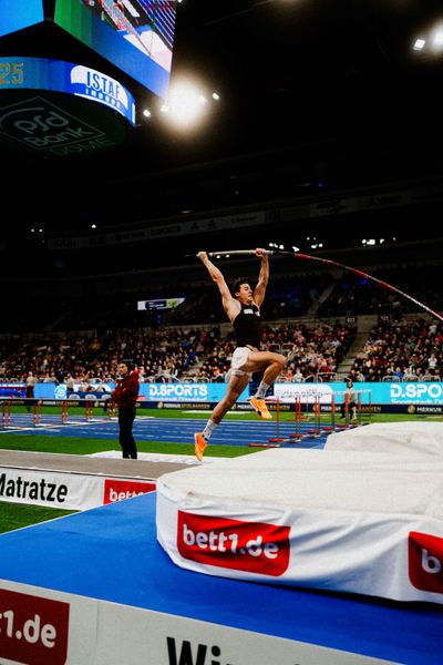 Oleg Zernikel (GER) beim ISTAF Indoor Düsseldorf am 09.02.2025 im PSD Bank Dome in Düsseldorf