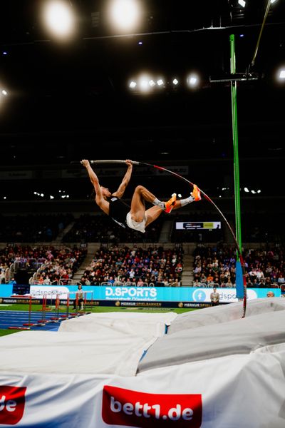 Oleg Zernikel (GER) beim ISTAF Indoor Düsseldorf am 09.02.2025 im PSD Bank Dome in Düsseldorf