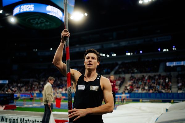 Oleg Zernikel (GER) beim ISTAF Indoor Düsseldorf am 09.02.2025 im PSD Bank Dome in Düsseldorf
