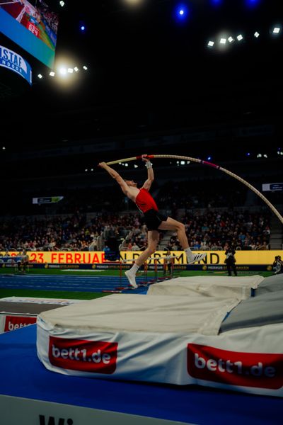 Torben Blech (GER) beim ISTAF Indoor Düsseldorf am 09.02.2025 im PSD Bank Dome in Düsseldorf