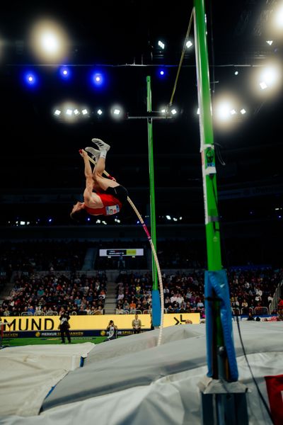 Torben Blech (GER) beim ISTAF Indoor Düsseldorf am 09.02.2025 im PSD Bank Dome in Düsseldorf