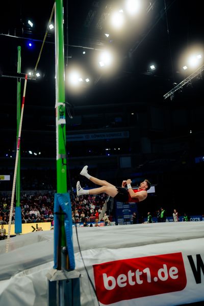 Torben Blech (GER) beim ISTAF Indoor Düsseldorf am 09.02.2025 im PSD Bank Dome in Düsseldorf