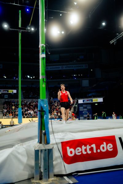 Torben Blech (GER) beim ISTAF Indoor Düsseldorf am 09.02.2025 im PSD Bank Dome in Düsseldorf