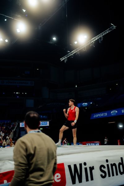 Torben Blech (GER) beim ISTAF Indoor Düsseldorf am 09.02.2025 im PSD Bank Dome in Düsseldorf