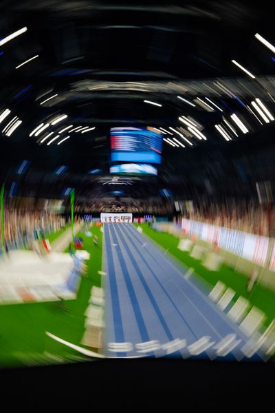60 m Finale der Männer beim ISTAF Indoor Düsseldorf am 09.02.2025 im PSD Bank Dome in Düsseldorf