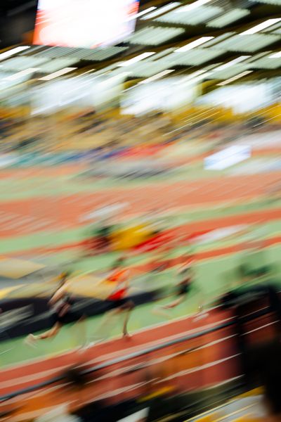 1500m Halbfinale bein den deutschen Jugend-Hallenmeisterschaften U20 am 15.02.2025 in der Helmut-Körnig-Halle in Dortmund