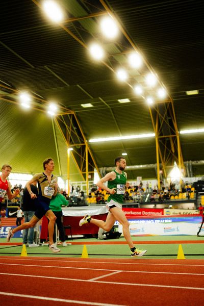 Marc Tortell (Athletics Team Karben), Maximilian Thorwirth (SFD 75 Düsseldorf) bei den deutschenHallenmeisterschaften am 22.02.2025 in der Helmut-Körnig-Halle in Dortmund