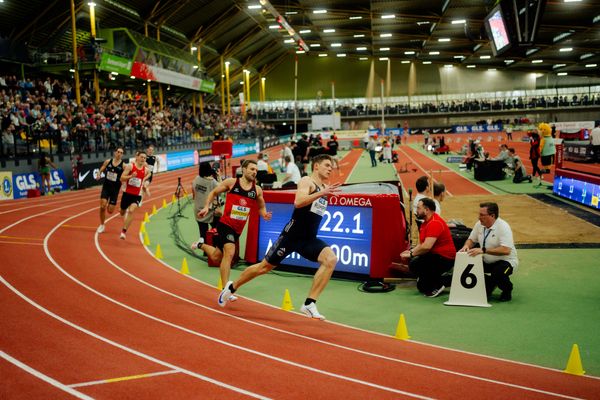 bei den deutschenHallenmeisterschaften am 22.02.2025 in der Helmut-Körnig-Halle in Dortmund