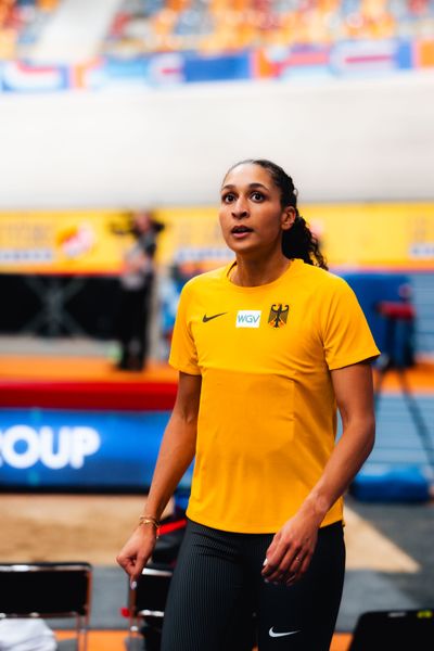 Jessie Maduka (GER/Germany) during the European Athletics Indoor Championships on 06/03/2025 at the Omnisport Arena in Apeldoorn