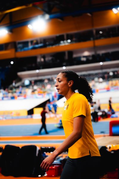 Jessie Maduka (GER/Germany) during the European Athletics Indoor Championships on 06/03/2025 at the Omnisport Arena in Apeldoorn