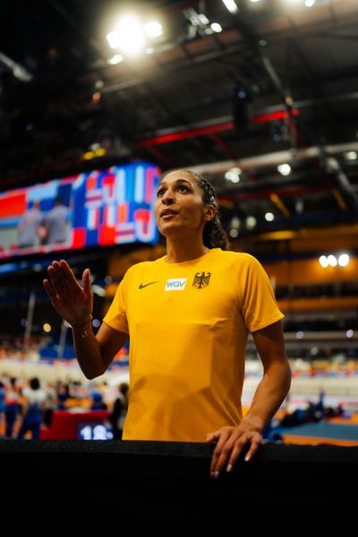 Jessie MADUKA (GER/Germany) during the European Athletics Indoor Championships on 06/03/2025 at the Omnisport Arena in Apeldoorn