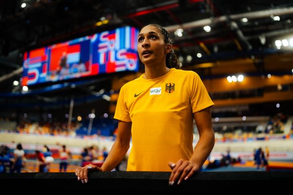 Jessie MADUKA (GER/Germany) during the European Athletics Indoor Championships on 06/03/2025 at the Omnisport Arena in Apeldoorn