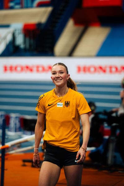 Jessie Maduka (GER/Germany) during the European Athletics Indoor Championships on 06/03/2025 at the Omnisport Arena in Apeldoorn