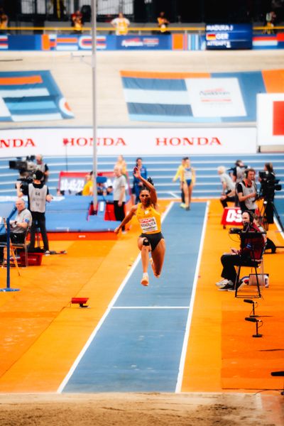 Jessie Maduka (GER/Germany) during the European Athletics Indoor Championships on 06/03/2025 at the Omnisport Arena in Apeldoorn