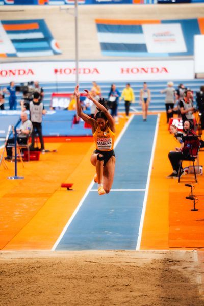 Jessie Maduka (GER/Germany) during the European Athletics Indoor Championships on 06/03/2025 at the Omnisport Arena in Apeldoorn