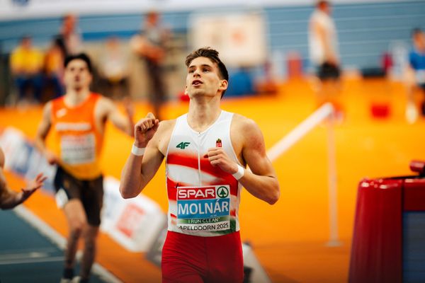 Attila Molnár (HUN) during the European Athletics Indoor Championships on 07/03/2025 at the Omnisport Arena in Apeldoorn