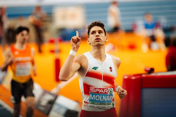 Attila Molnár (HUN) during the European Athletics Indoor Championships on 07/03/2025 at the Omnisport Arena in Apeldoorn