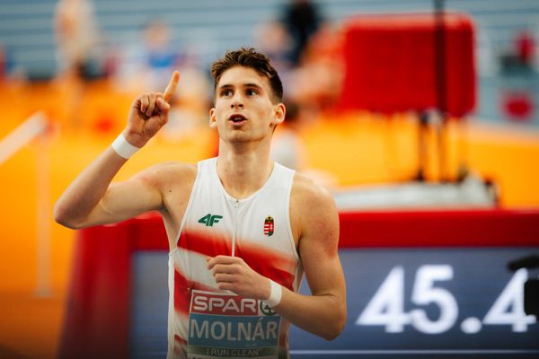 Attila Molnár (HUN) during the European Athletics Indoor Championships on 07/03/2025 at the Omnisport Arena in Apeldoorn