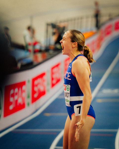 Agathe Guillemot (FRA/France) during the European Athletics Indoor Championships on 07/03/2025 at the Omnisport Arena in Apeldoorn