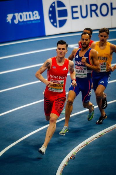 Jakob INGEBRIGTSEN (NOR) during the European Athletics Indoor Championships on 07/03/2025 at the Omnisport Arena in Apeldoorn