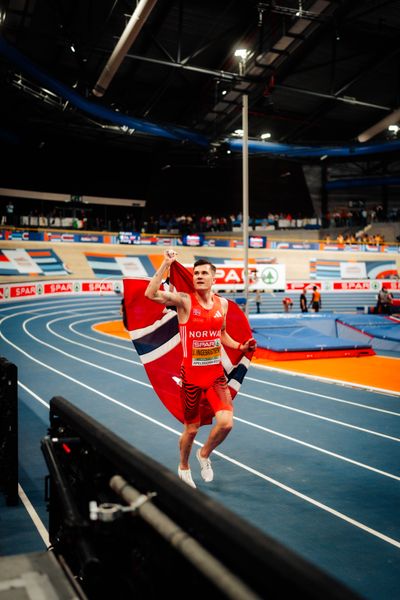 Jakob INGEBRIGTSEN (NOR) during the European Athletics Indoor Championships on 07/03/2025 at the Omnisport Arena in Apeldoorn