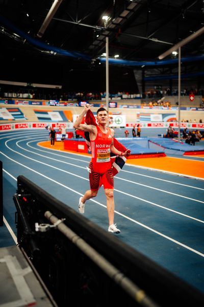 Jakob INGEBRIGTSEN (NOR) during the European Athletics Indoor Championships on 07/03/2025 at the Omnisport Arena in Apeldoorn