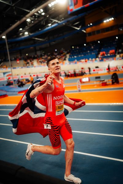 Jakob INGEBRIGTSEN (NOR) during the European Athletics Indoor Championships on 07/03/2025 at the Omnisport Arena in Apeldoorn