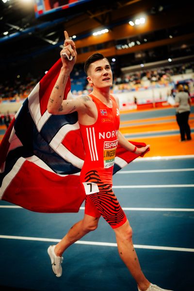 Jakob INGEBRIGTSEN (NOR) during the European Athletics Indoor Championships on 07/03/2025 at the Omnisport Arena in Apeldoorn