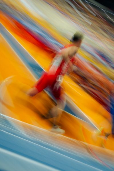 during the European Athletics Indoor Championships on 08/03/2025 at the Omnisport Arena in Apeldoorn