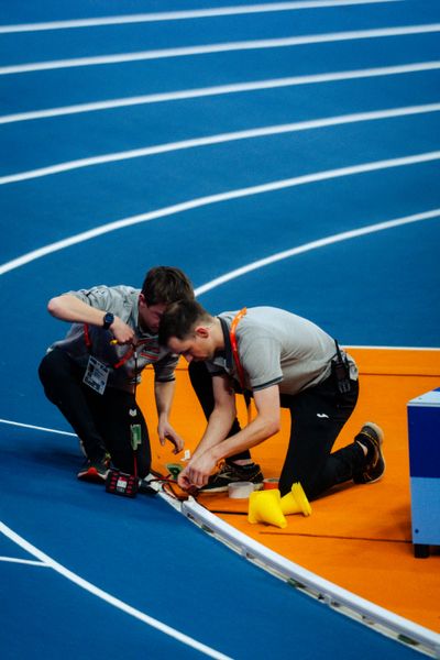 during the European Athletics Indoor Championships on 08/03/2025 at the Omnisport Arena in Apeldoorn