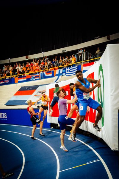 during the European Athletics Indoor Championships on 08/03/2025 at the Omnisport Arena in Apeldoorn