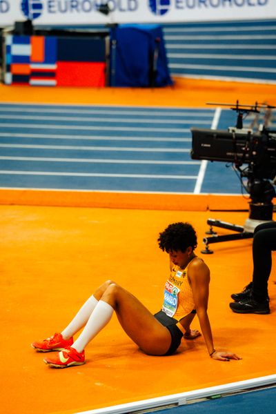 Malaika Mihambo (GER) during the European Athletics Indoor Championships on 08/03/2025 at the Omnisport Arena in Apeldoorn