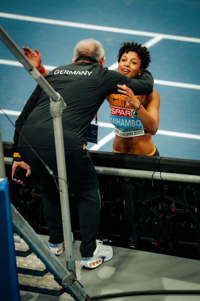 Malaika Mihambo (GER) during the European Athletics Indoor Championships on 07/03/2025 at the Omnisport Arena in Apeldoorn