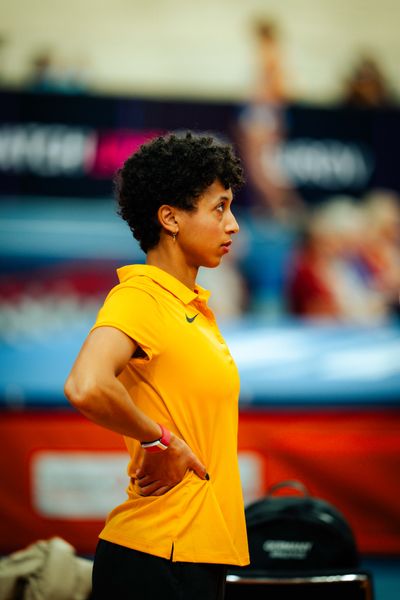 Malaika Mihambo (GER) during the European Athletics Indoor Championships on 07/03/2025 at the Omnisport Arena in Apeldoorn