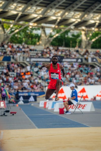 Jordan Scott (Jamaica) during the Triple Jump at the Wanda Diamond League MEETING de Paris on 20/06/2025 in Paris