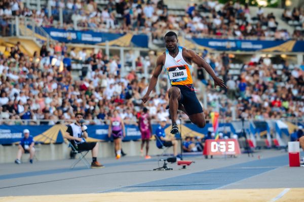 Hugues Fabrice Zango (Burkina Faso) during the Triple Jump at the Wanda Diamond League MEETING de Paris on 20/06/2025 in Paris