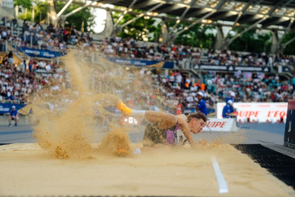 Max Heß (Germany) during the Triple Jump at the Wanda Diamond League MEETING de Paris on 20/06/2025 in Paris