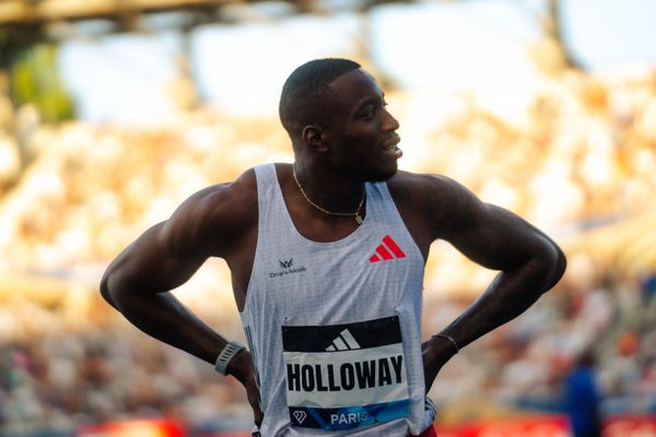 Grant Holloway (United States) during the 110m Hurdles at the Wanda Diamond League MEETING de Paris on 20/06/2025 in Paris