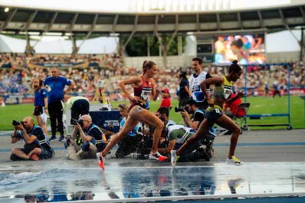 Lea Meyer (Germany) during the 3000m steeplechase at the Wanda Diamond League MEETING de Paris on 20/06/2025 in Paris