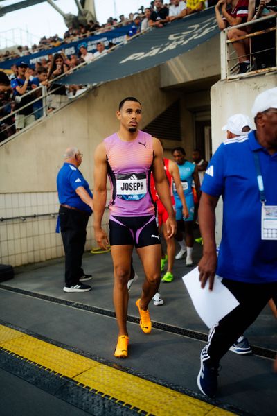 Jason Joseph (Switzerland) during the 110m hurdles finale at the Wanda Diamond League MEETING de Paris on 20/06/2025 in Paris