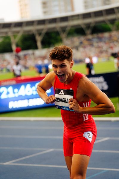 Trey Cunningham (United States) during 110m hurdles finale the at the Wanda Diamond League MEETING de Paris on 20/06/2025 in Paris