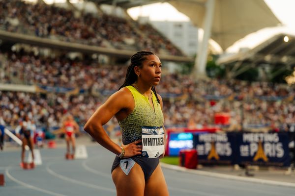 Isabella Whittaker (United States) during the 400m at the Wanda Diamond League MEETING de Paris on 20/06/2025 in Paris