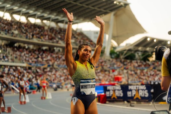 Isabella Whittaker (United States) during the 400m at the Wanda Diamond League MEETING de Paris on 20/06/2025 in Paris