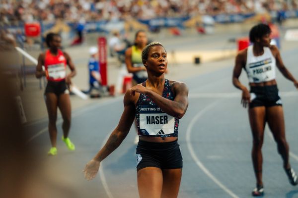 Salwa Eid Naser (Bahrain) during the 400 meters race at the Wanda Diamond League MEETING de Paris on 20/06/2025 in Paris