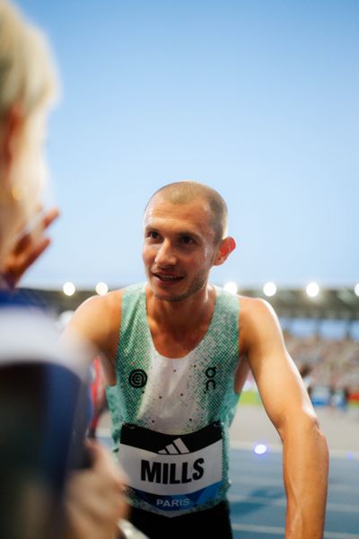 George Mills (United Kingdom) during the 1500m race at the Wanda Diamond League MEETING de Paris on 20/06/2025 in Paris