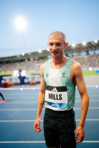 George Mills (United Kingdom) during the 1500m race at the Wanda Diamond League MEETING de Paris on 20/06/2025 in Paris