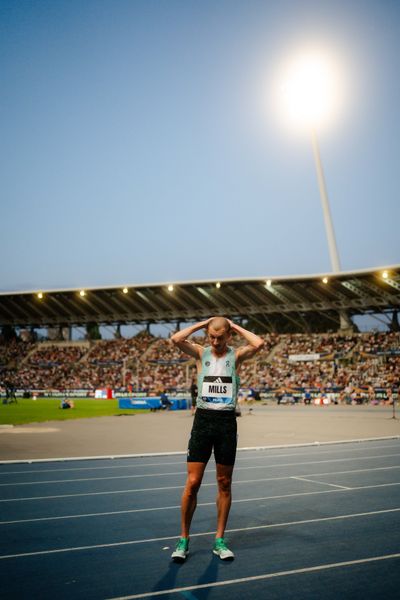 George Mills (United Kingdom) during the 1500m race at the Wanda Diamond League MEETING de Paris on 20/06/2025 in Paris