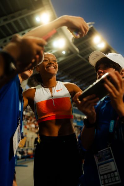 Marie-Julie Bonnin (France) at the Wanda Diamond League MEETING de Paris on 20/06/2025 in Paris