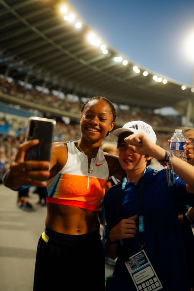 Marie-Julie Bonnin (France) at the Wanda Diamond League MEETING de Paris on 20/06/2025 in Paris