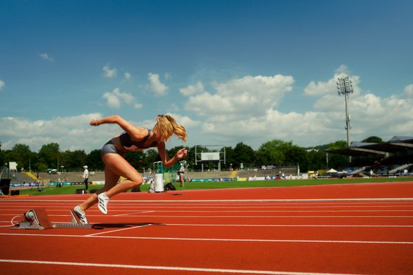 waehrend der U16-/U23-DM am 05.07.2025 im Donaustadion in Ulm